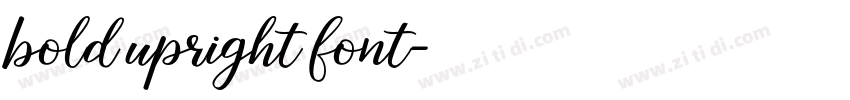 bold upright font字体转换